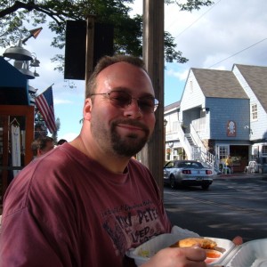 Marty having lunch in Lahaina