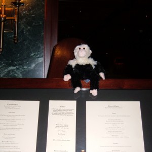 Monkey checking out Crown Grill