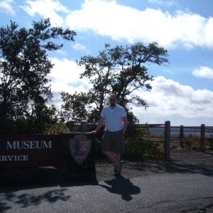 Marty at Jagger Mueseum VNP Hilo