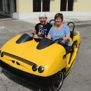 Patti & Kevin on scooter