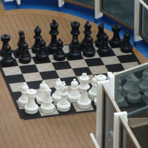 Chess board on the Lanai