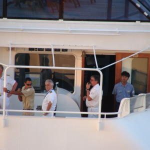 Royal Princess leaving St.Thomas