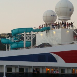 Carnival Freedom leaving St.Thomas