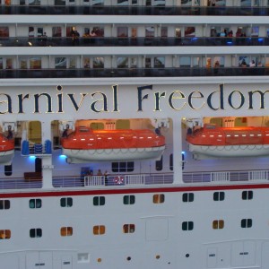 Carnival Freedom leaving St.Thomas