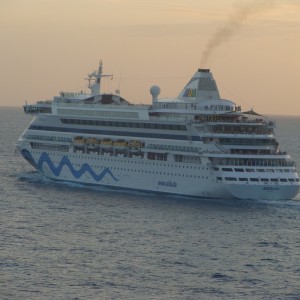 AidaVita leaving St.Maarten