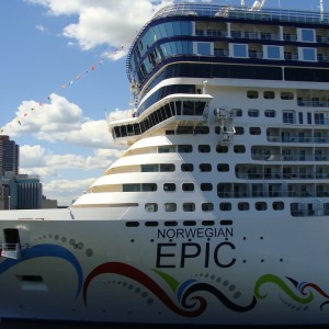 Norwegian Epic at pier 88 in NYC