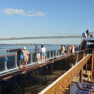 Approaching the Verrazano Bridge