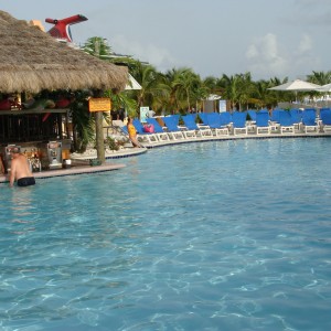 Swim up bar