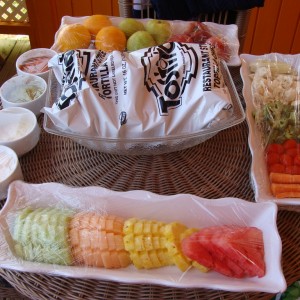 Chips, dips, fruit,& veggies