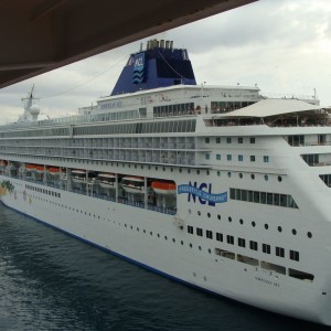 Norwegian Sky arrives in Nassau