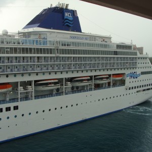 Norwegian Sky arrives in Nassau