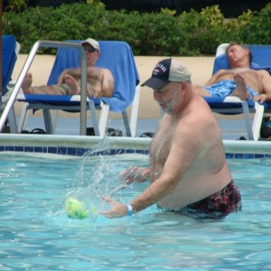 Football in the pool