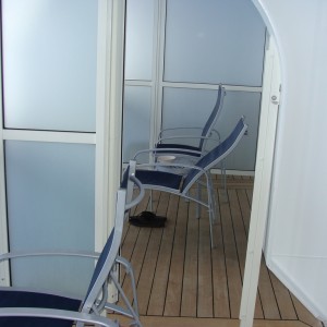 Our balconies with divider open