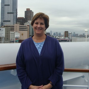 Patti on the balcony