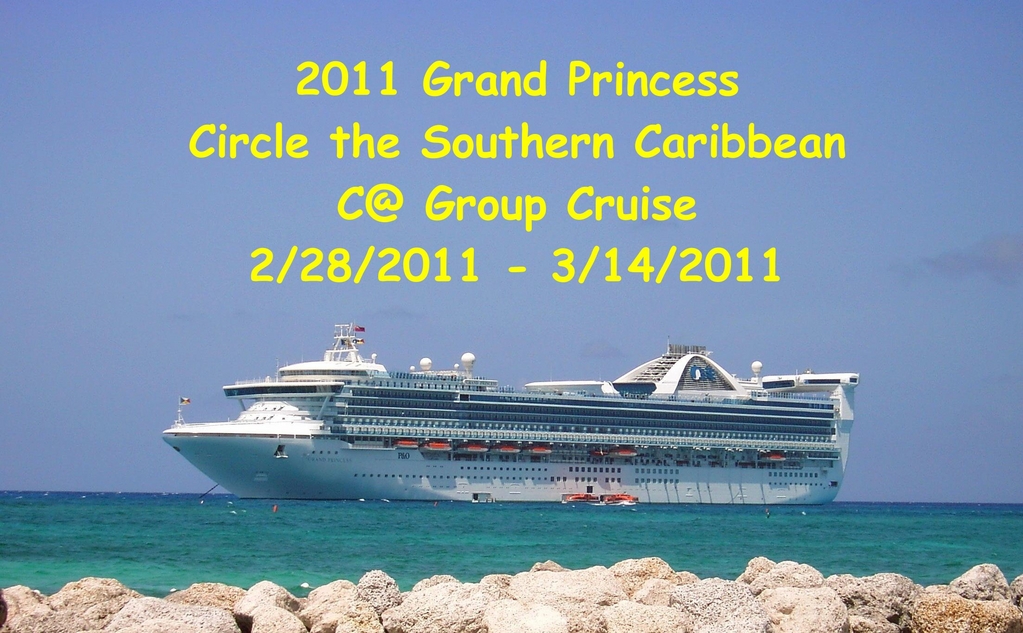 2011 Grand Princess Circle the Southern Caribbean Folder Cover Photo