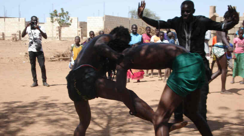 a demonstration of the local sport