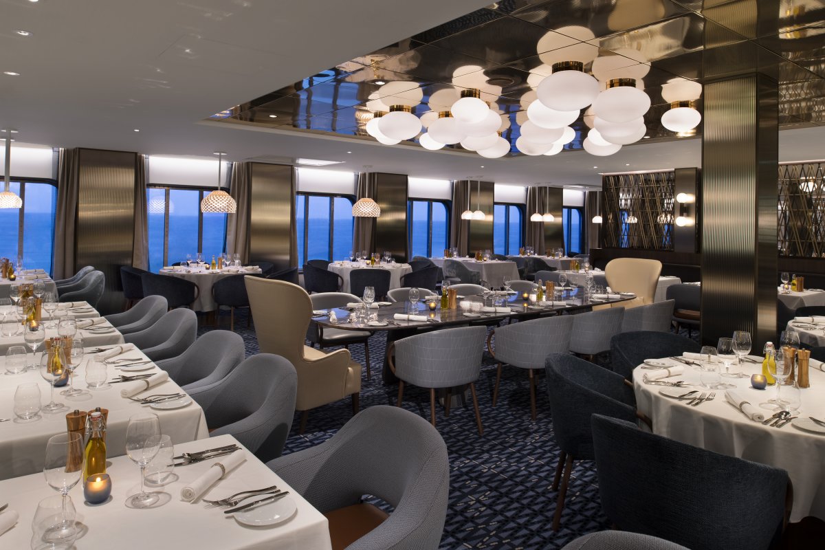 A view inside the Cyprus Restaurant aboard Celebrity Edge