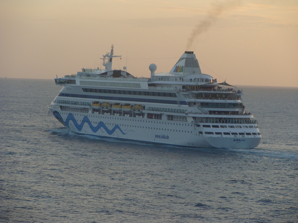 AidaVita leaving St.Maarten