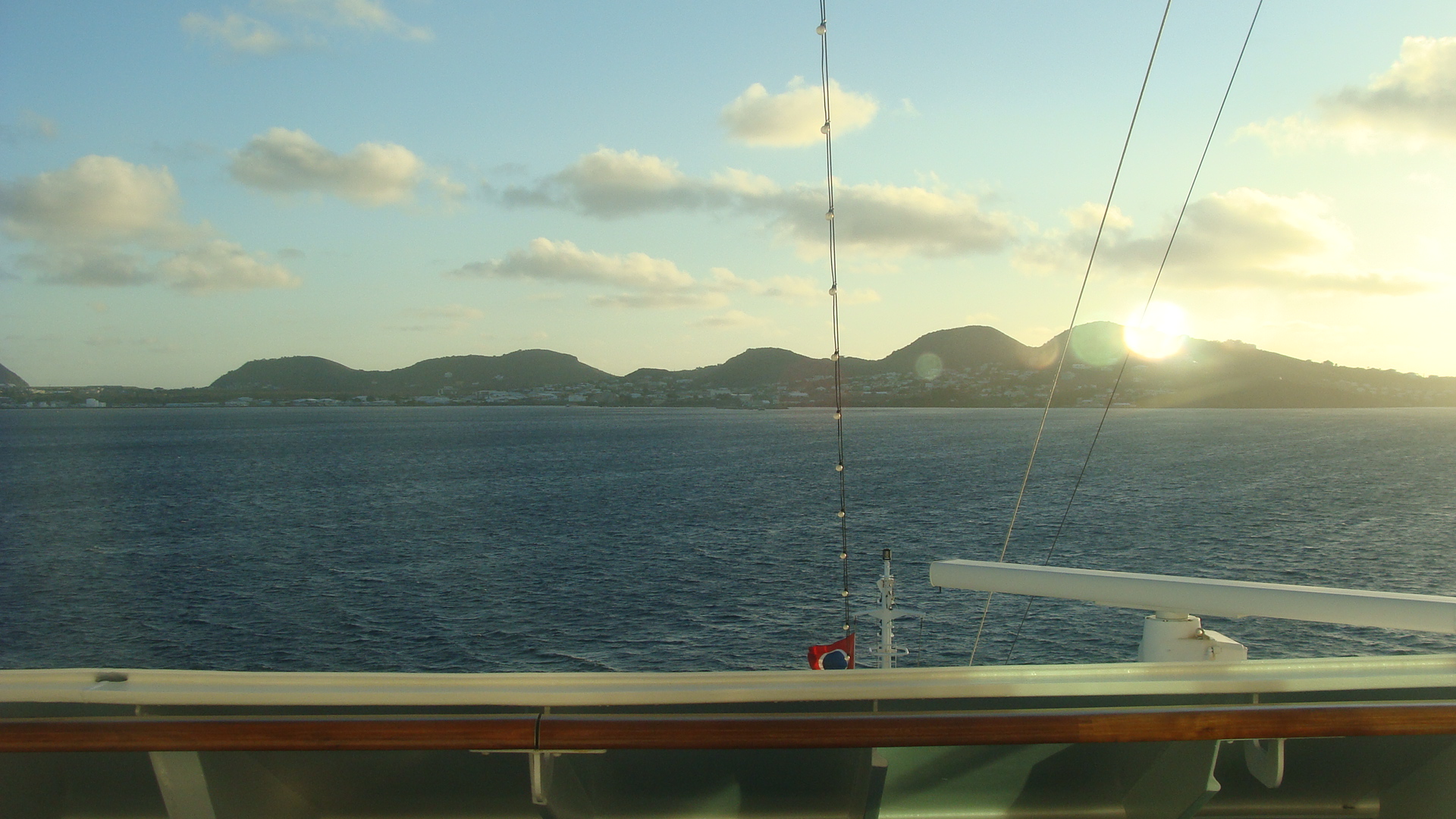 Approaching St. Kitts