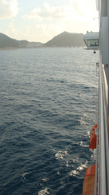 Approaching St. Maarten