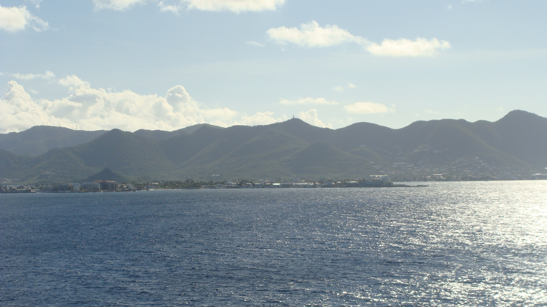 Approaching St. Maarten