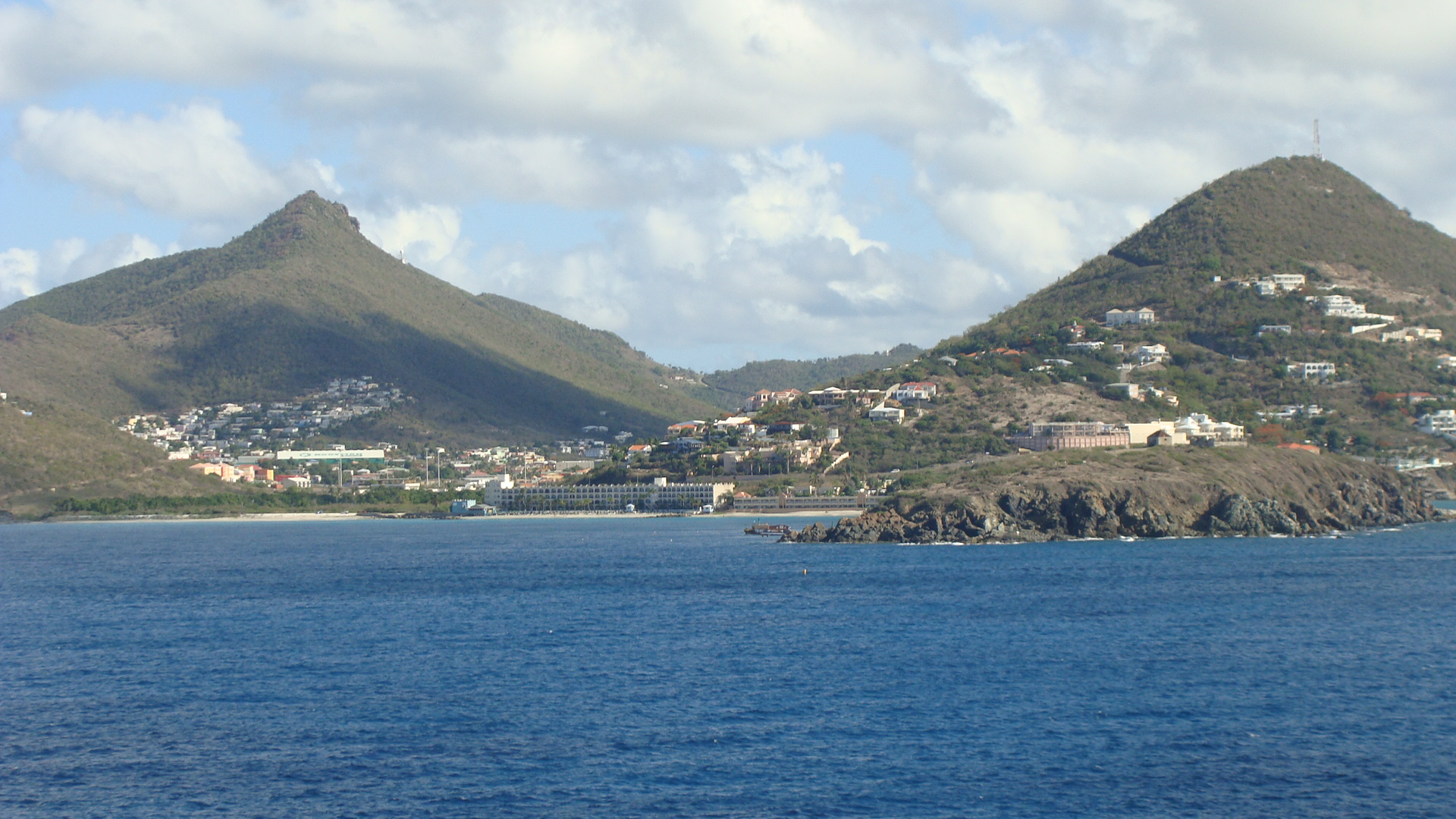 Approaching St. Maarten