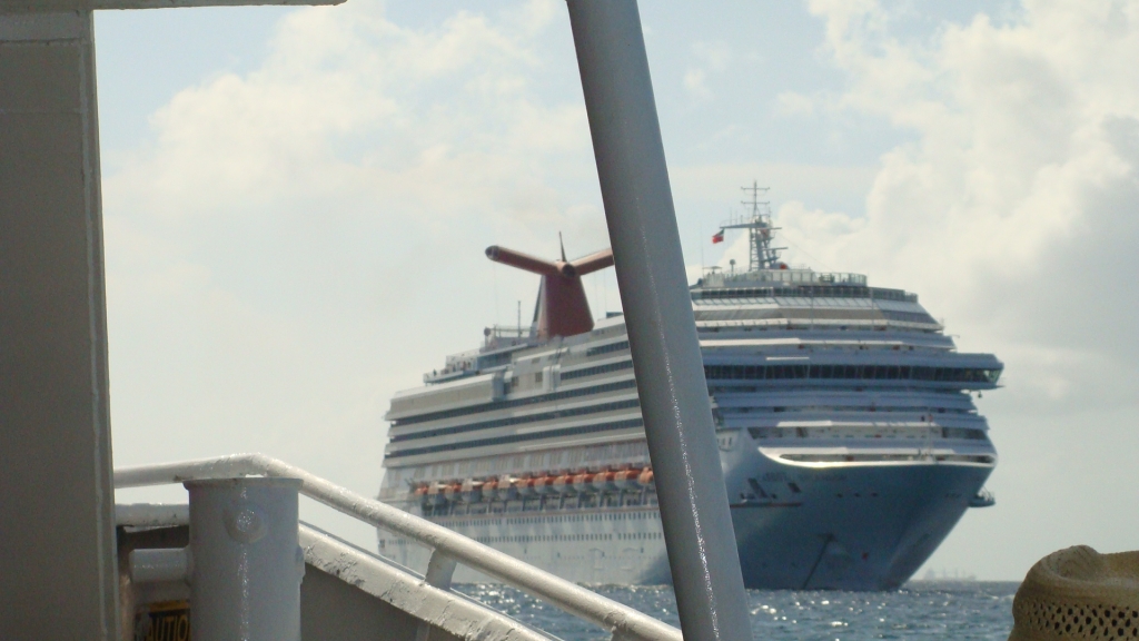 Approaching the Carnival Splendor