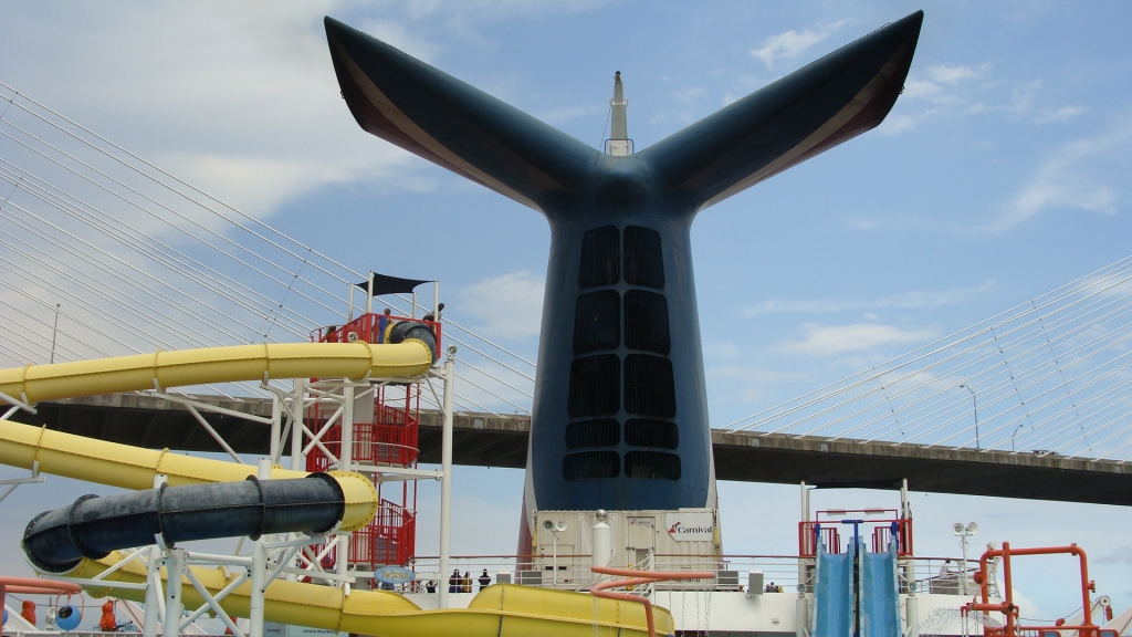 Approaching the Dames Point bridge