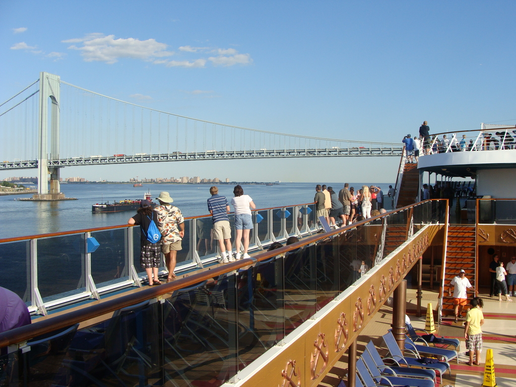 Approaching the Verrazano Bridge