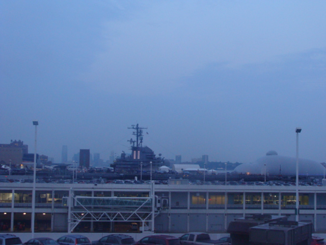 Back in New York - Looking towards Intrepid