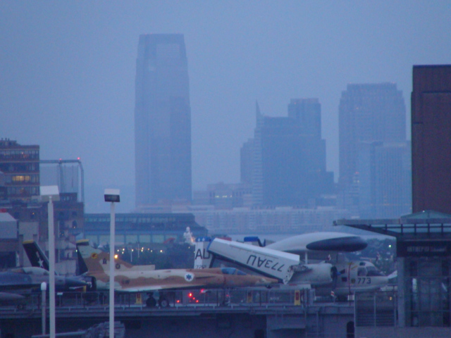 Back in New York - Looking towards the Intrepid