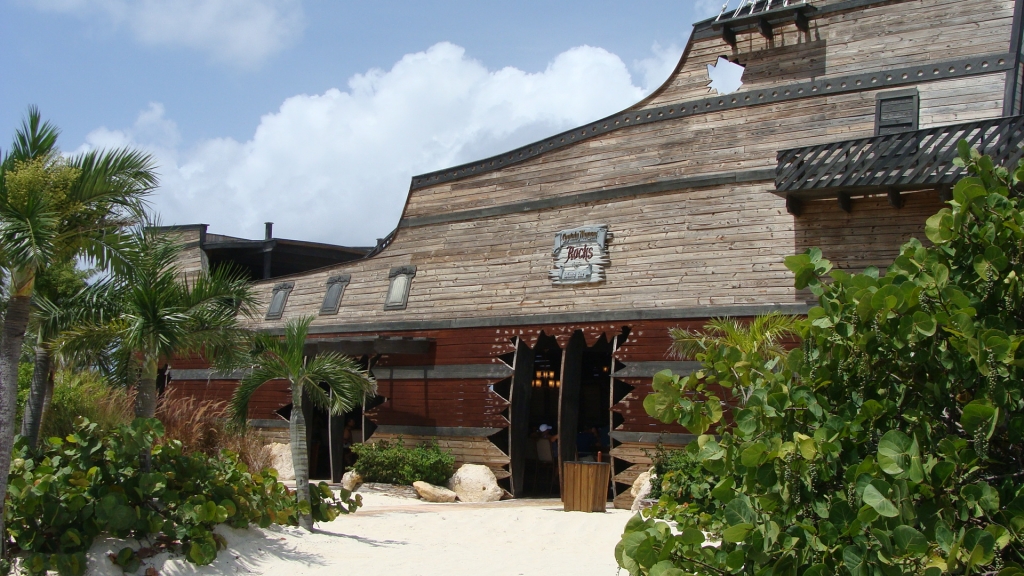 Back side of Captain Morgan's