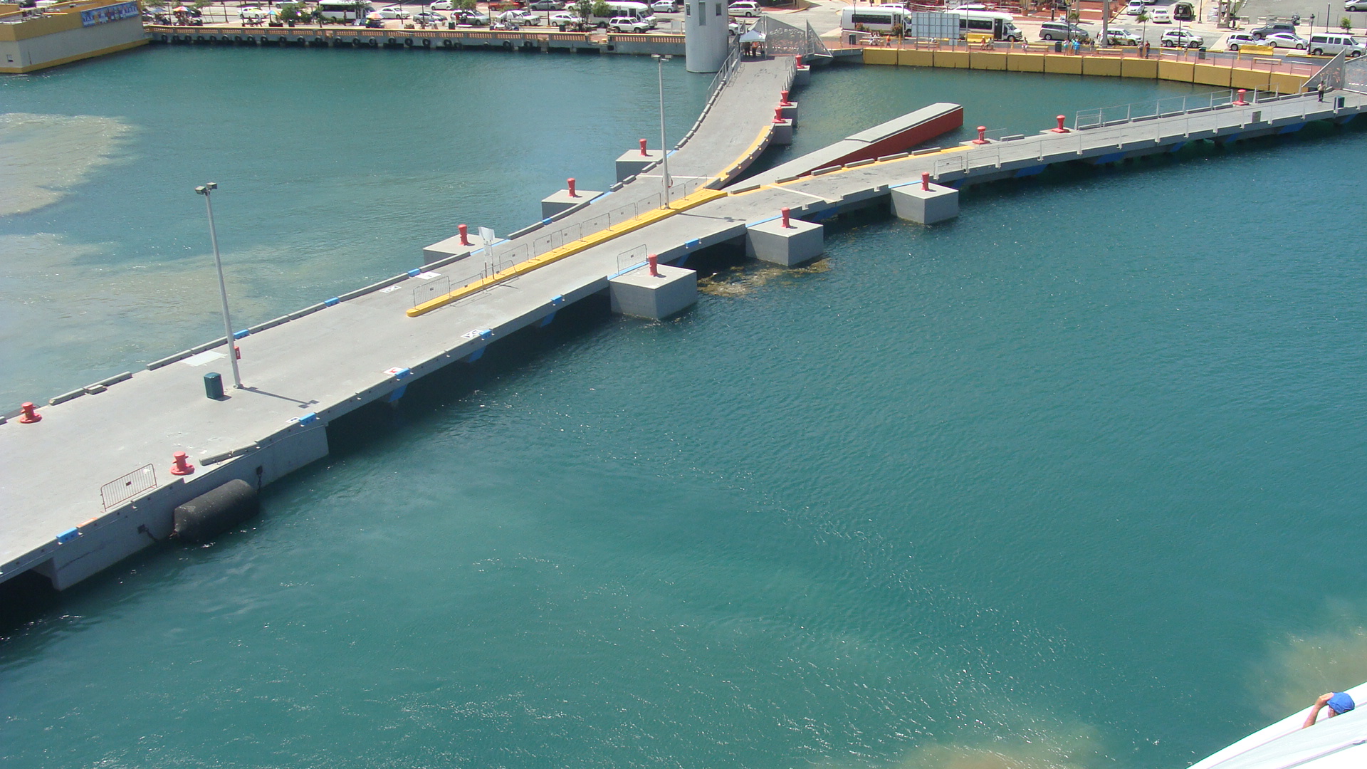 Backing out into the harbor