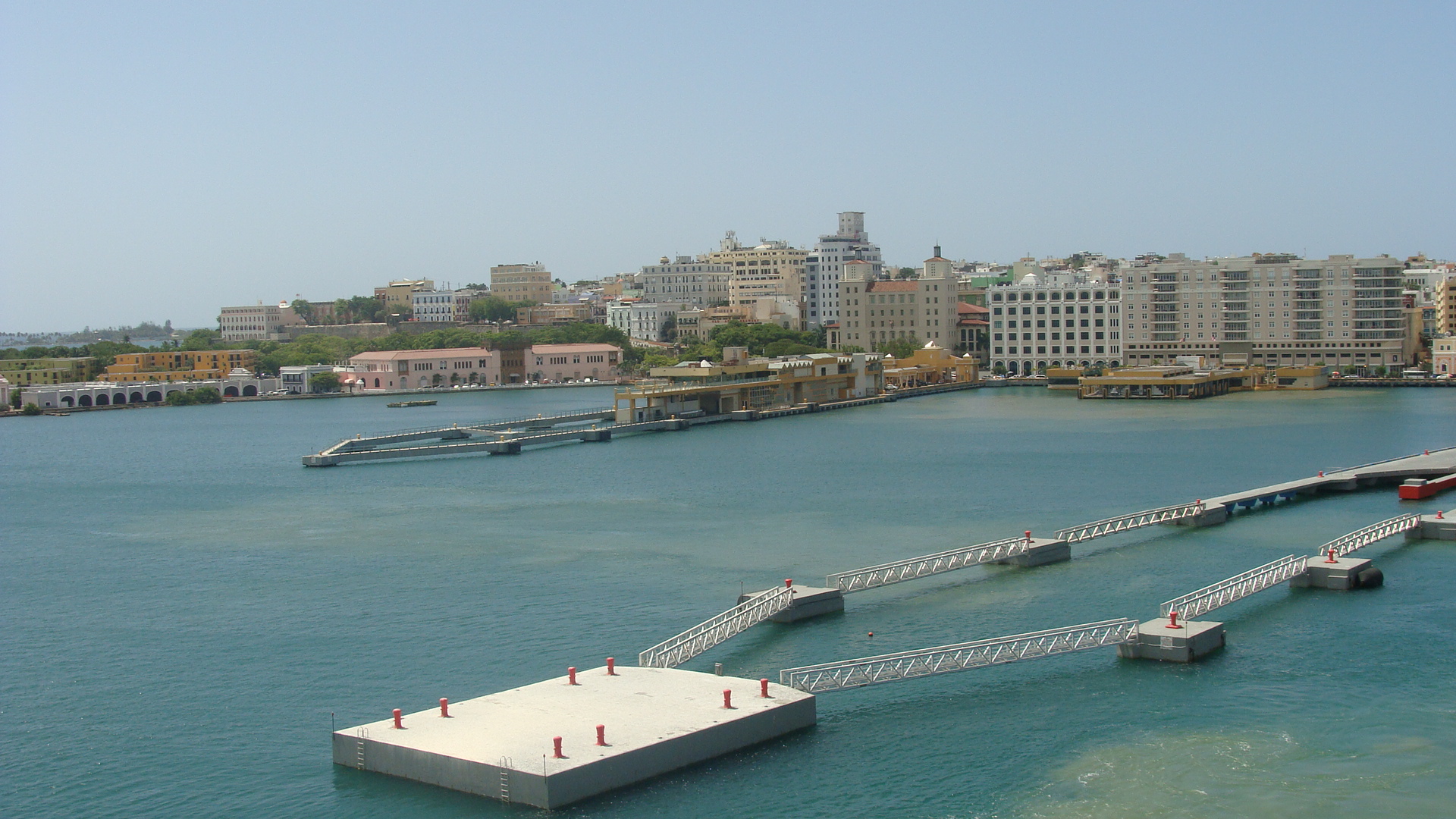 Backing out into the harbor