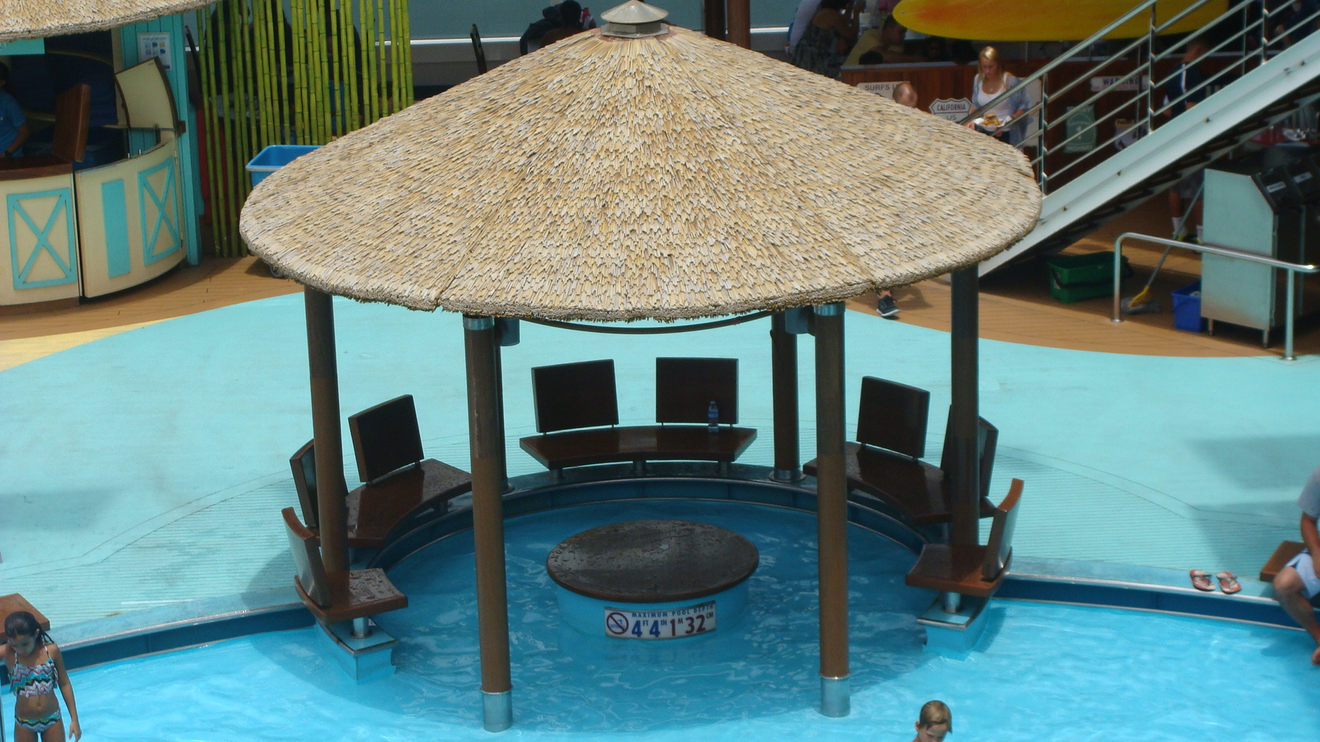 Beach Pool shady seating