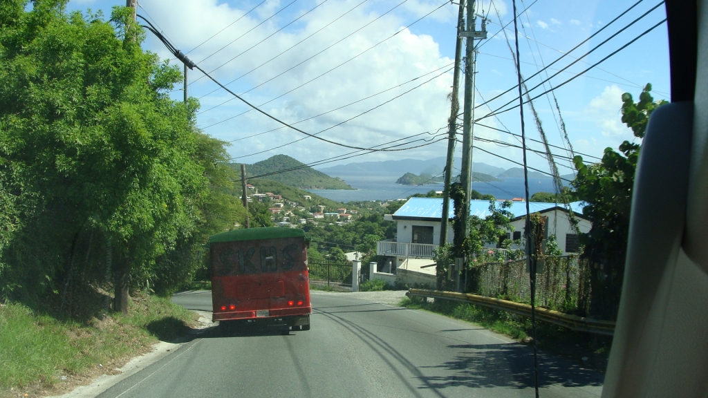 Cab ride to Coki Beach