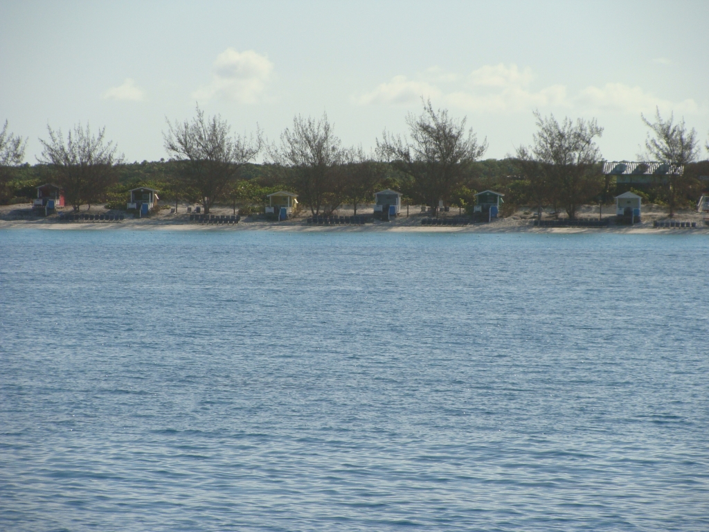 Cabanas along the beach at HMC