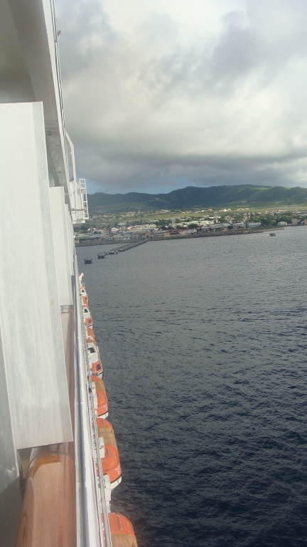 Captain backing into berth