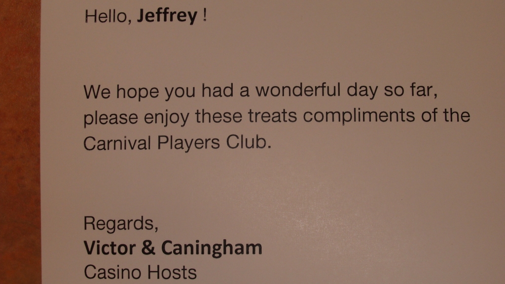 Card from the Player's Club