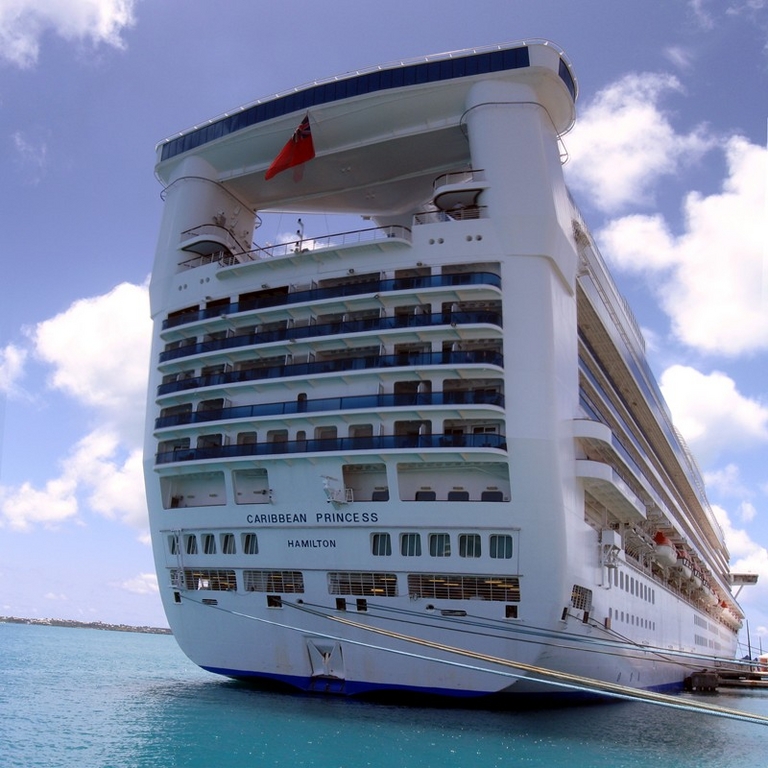 Caribbean Princess docked in Bermuda