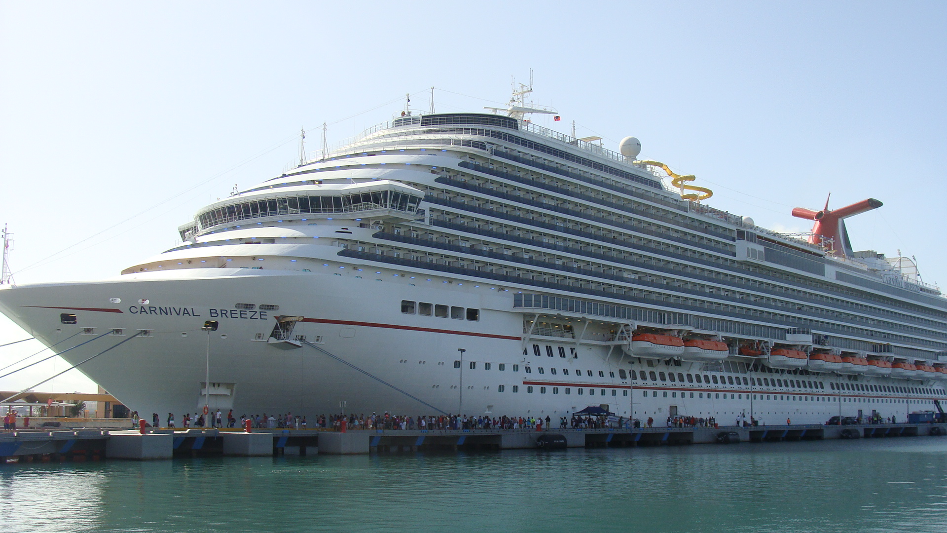 Carnival Breeze docked in San Juan