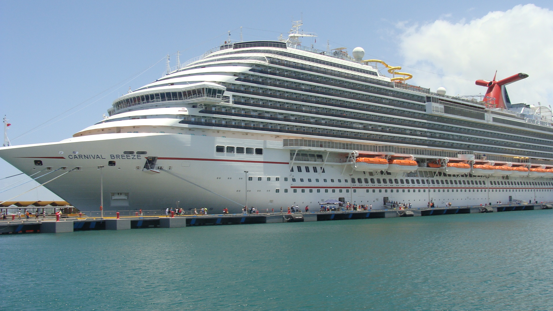 Carnival Breeze docked in San Juan