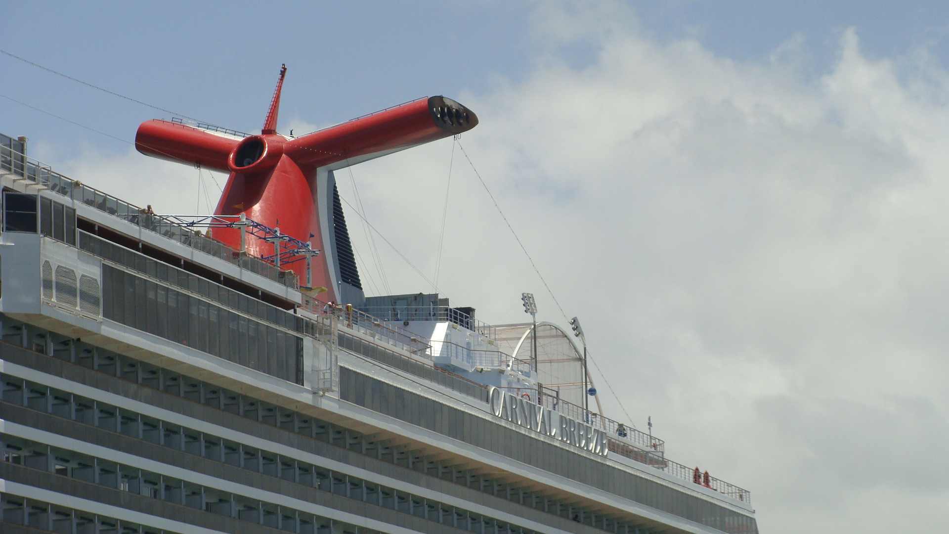 Carnival Breeze docked in San Juan