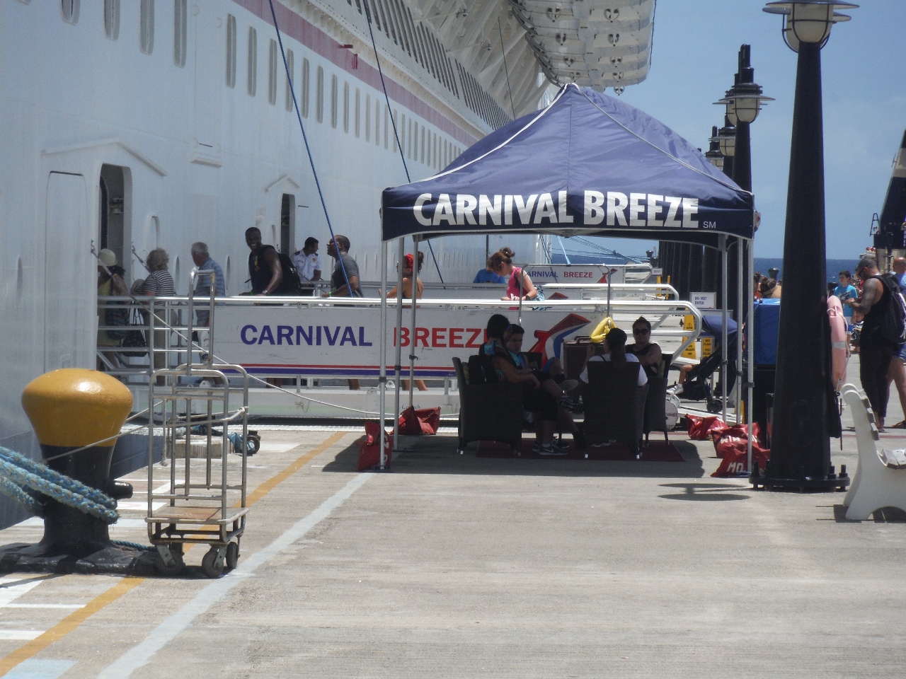 Carnival Breeze gangway