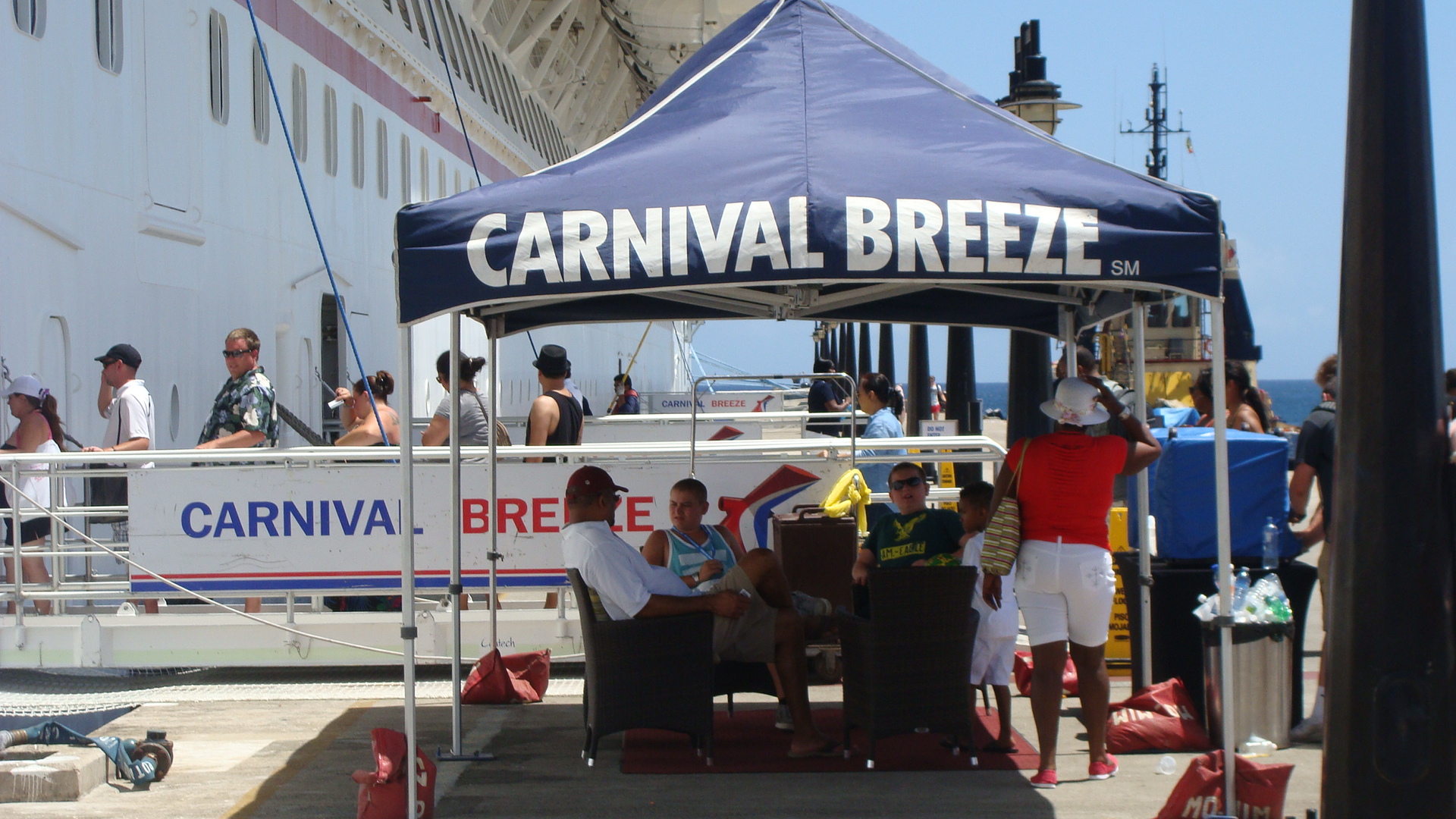 Carnival Breeze gangway