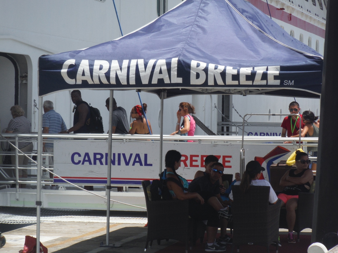 Carnival Breeze gangway