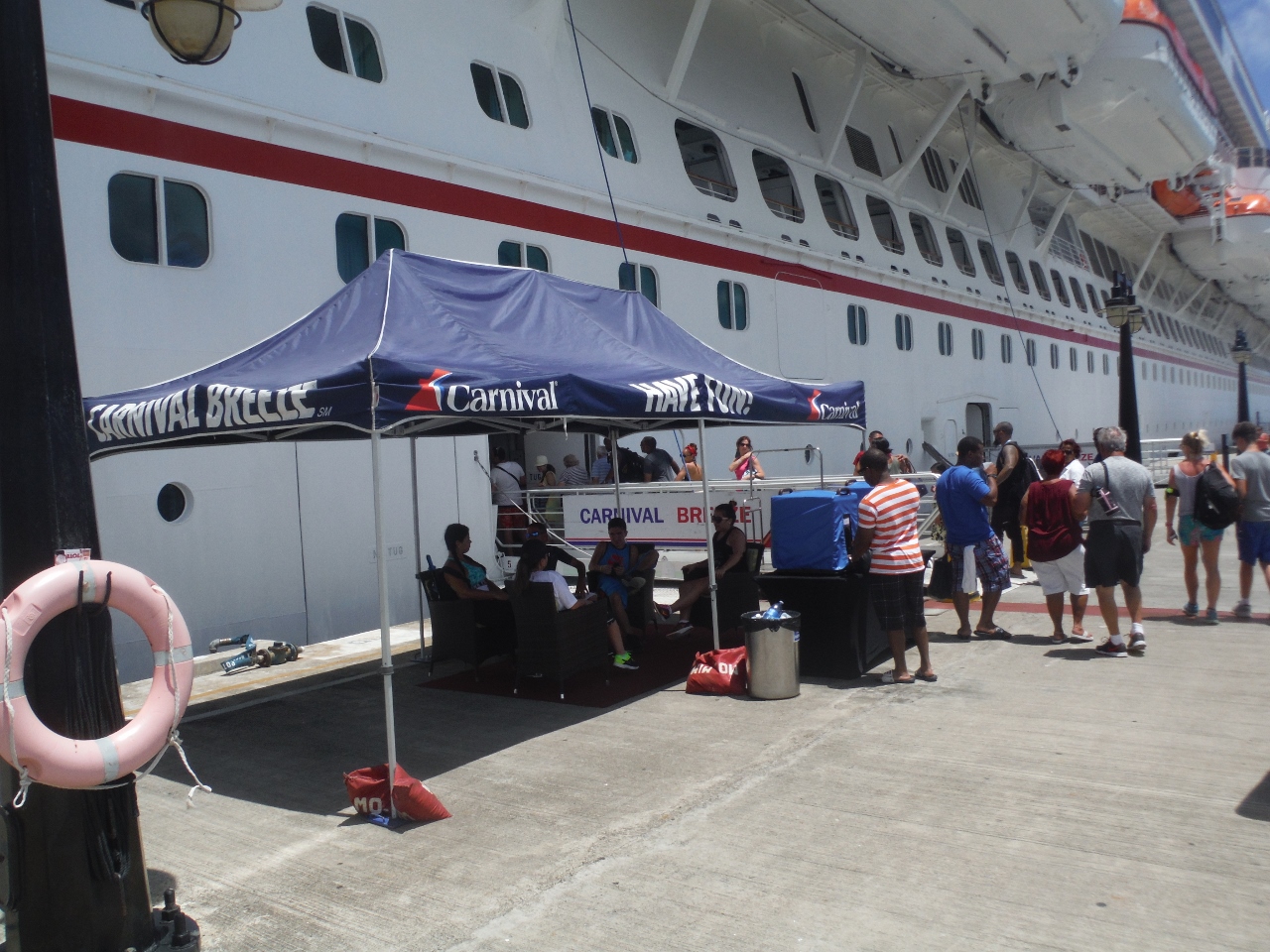 Carnival Breeze gangway