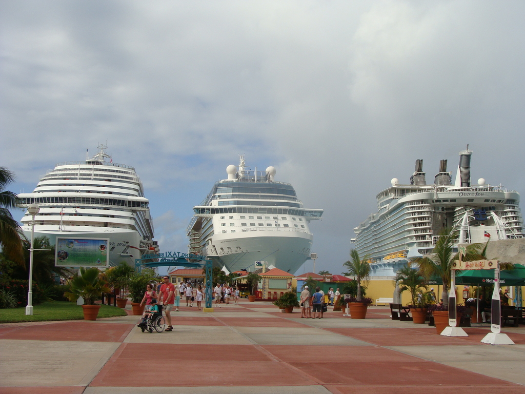 Carnival Dream, Celebrity Solstice, & Oasis of the Seas in St.Maarten