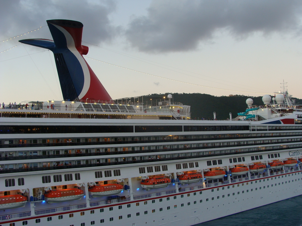 Carnival Freedom leaving St.Thomas