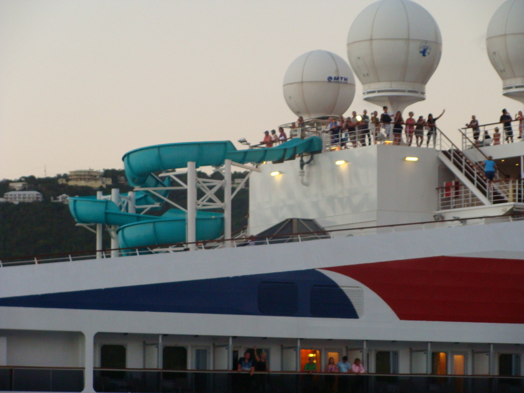 Carnival Freedom leaving St.Thomas